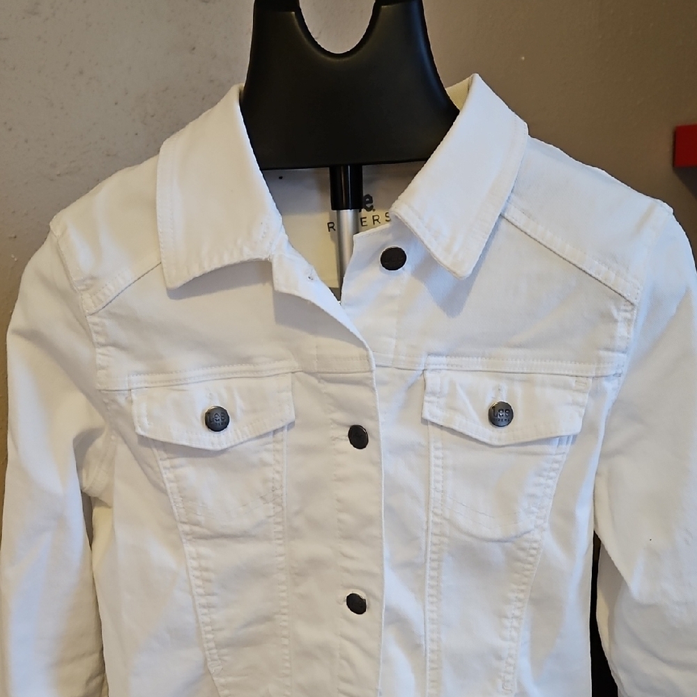 Lee Women's White Jean Jacket - Picture 3 of 8